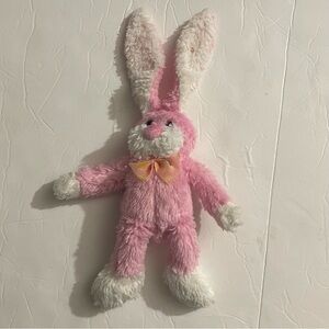 Small Pink and White Stuffed Bunny